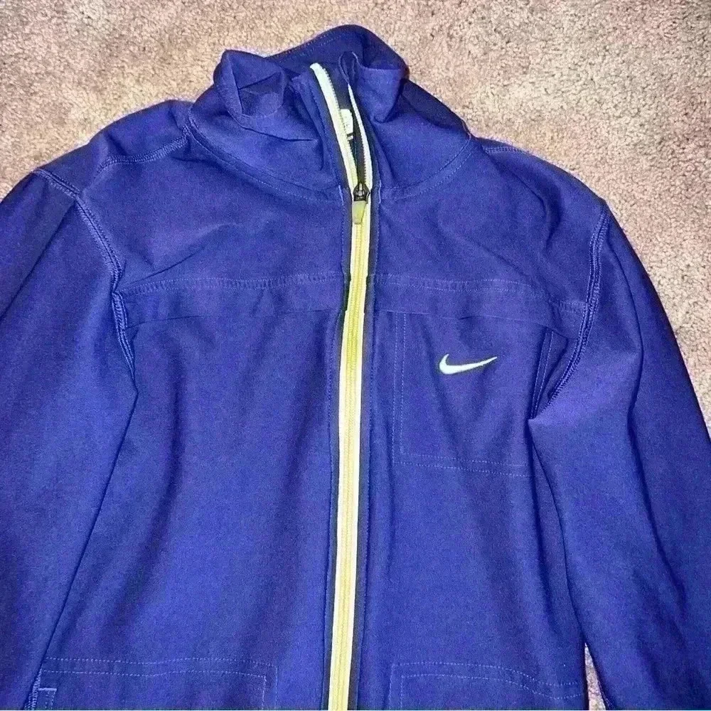 Womens Nike indigo blue Lightweight Jacket Size XS zipper vintage - Picture 2 of 5
